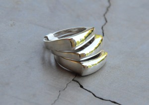 3 Band Square Ring