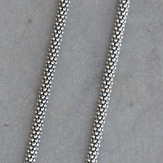 45cm Medium Oxidized Rope Chain