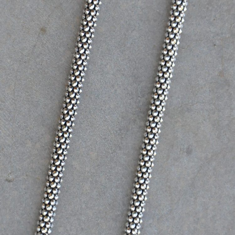 45cm Medium Oxidized Rope Chain