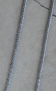 75cm Oxidized Medium Rope Chain