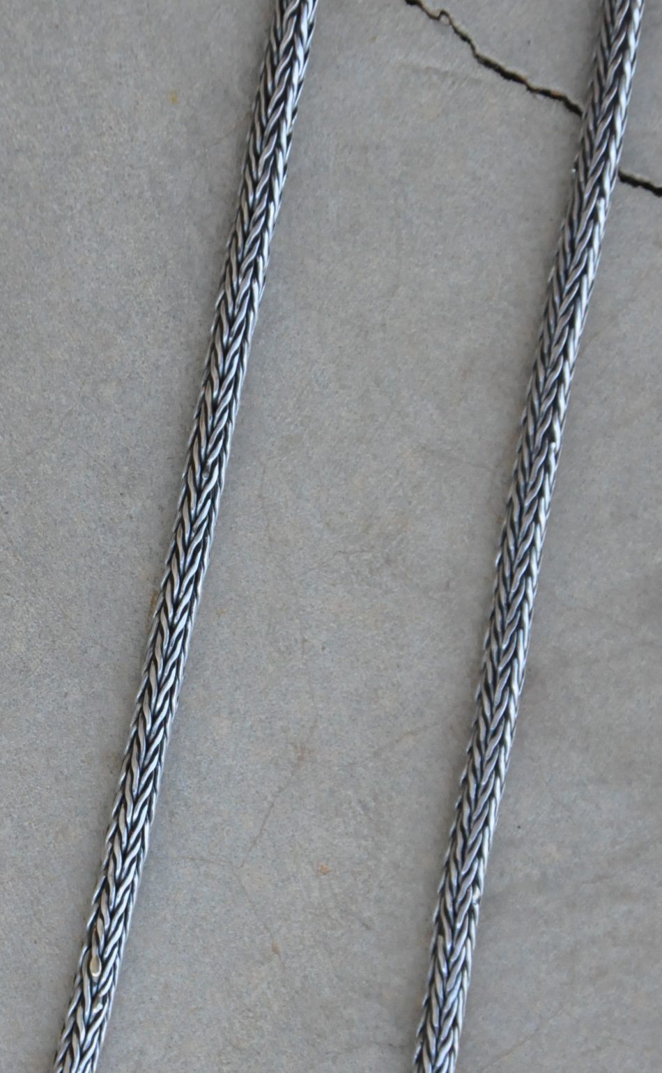 75cm Oxidized Medium Rope Chain