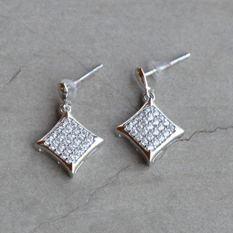 Cubic Zirconia Drop Earrings Set