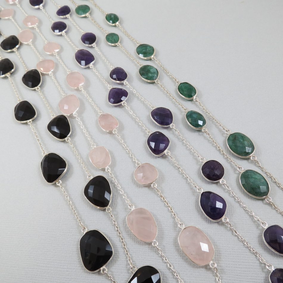 80-100 cm long strand gemstone necklace - Image 2