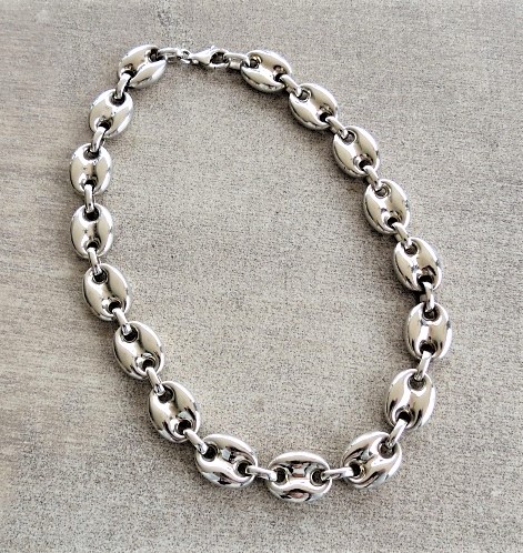 40 cm gucci style sterling silver chain 