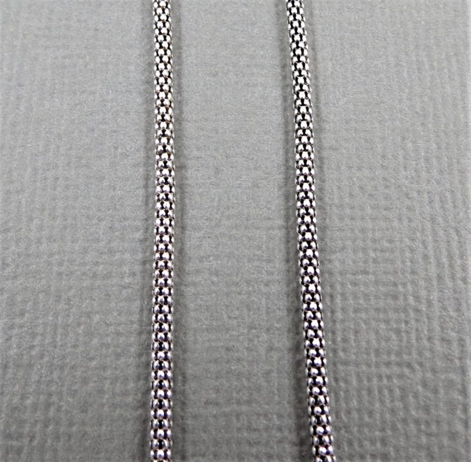 sterling silver thin rope chain 70cm