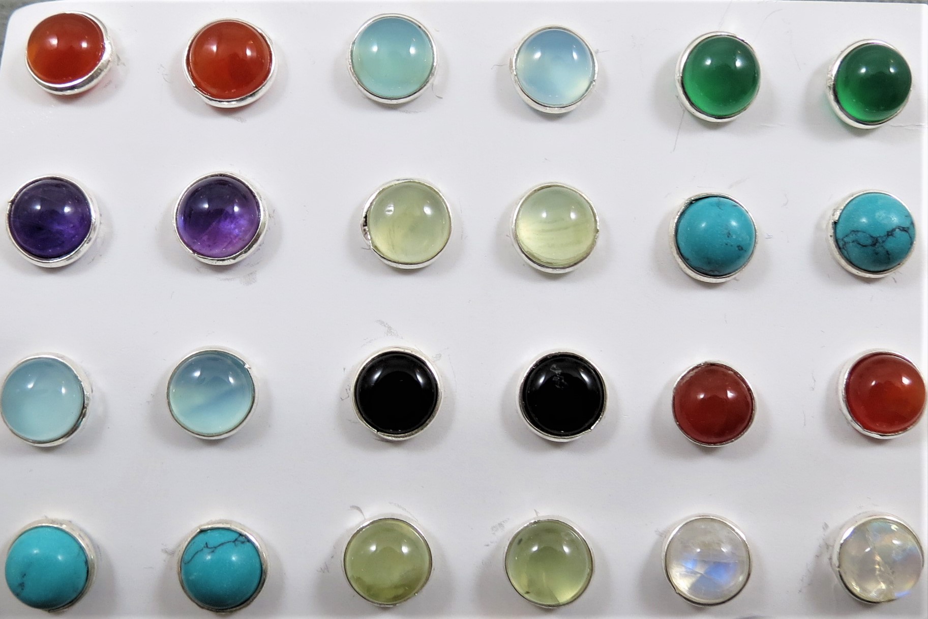 gemstone stud