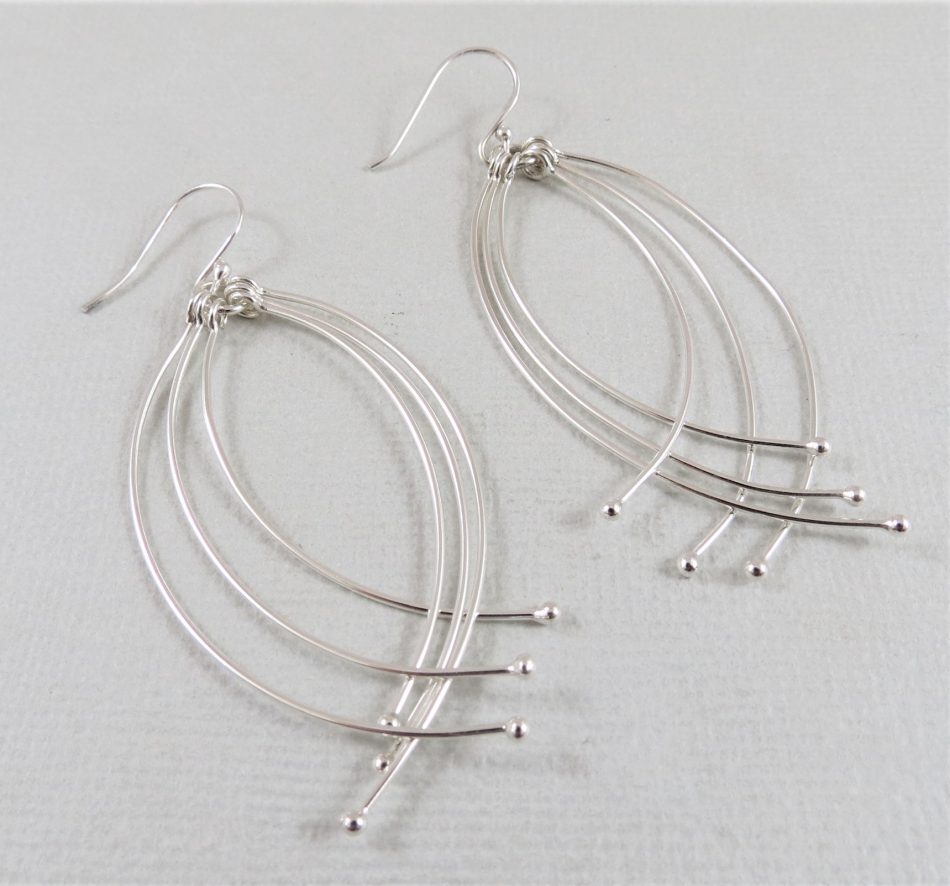 sterling silver chandelier earrings