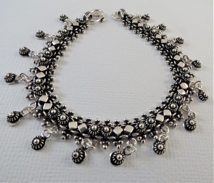 sterling silver Laotian handmade bracelet