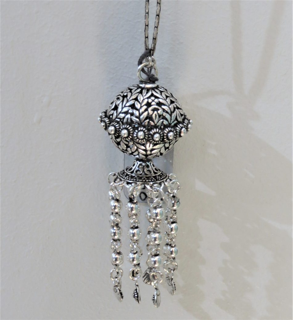 sterling silver handmade Laotian necklace