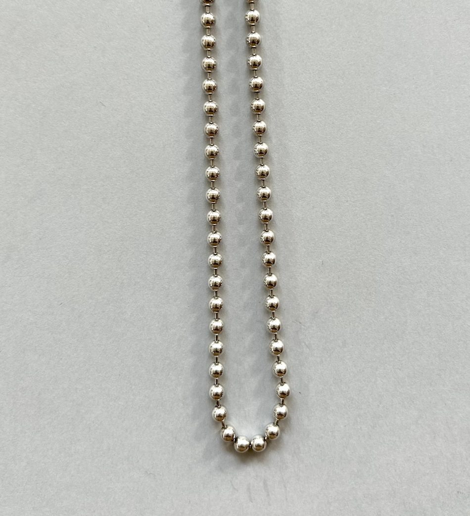 Sterling silver ball chain 45cm