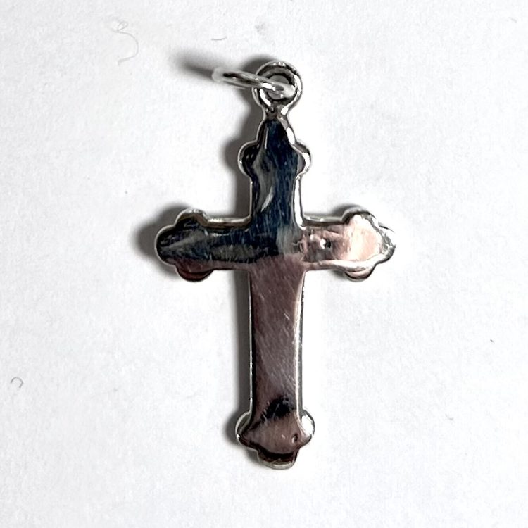 sterling silver plain cross pendant