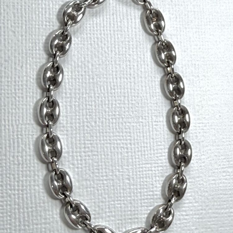 sterling silver gucci bracelet - 19cm