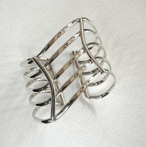 sterling silver 5 band cuff bangle