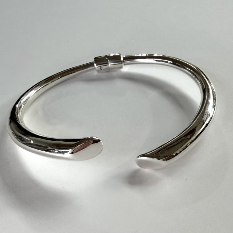 sterling silver thin magnetic bangle