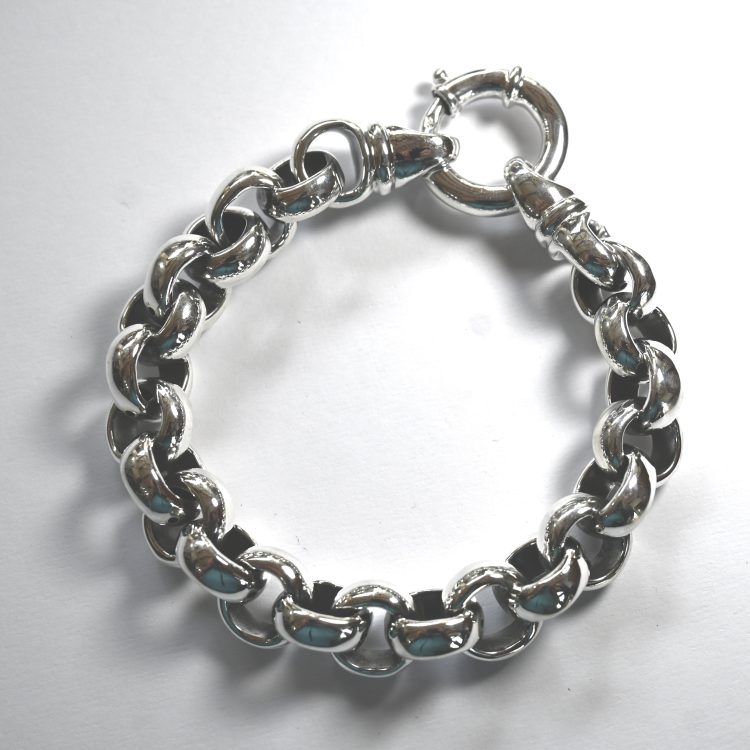 sterling silver belcher electroformed bracelet