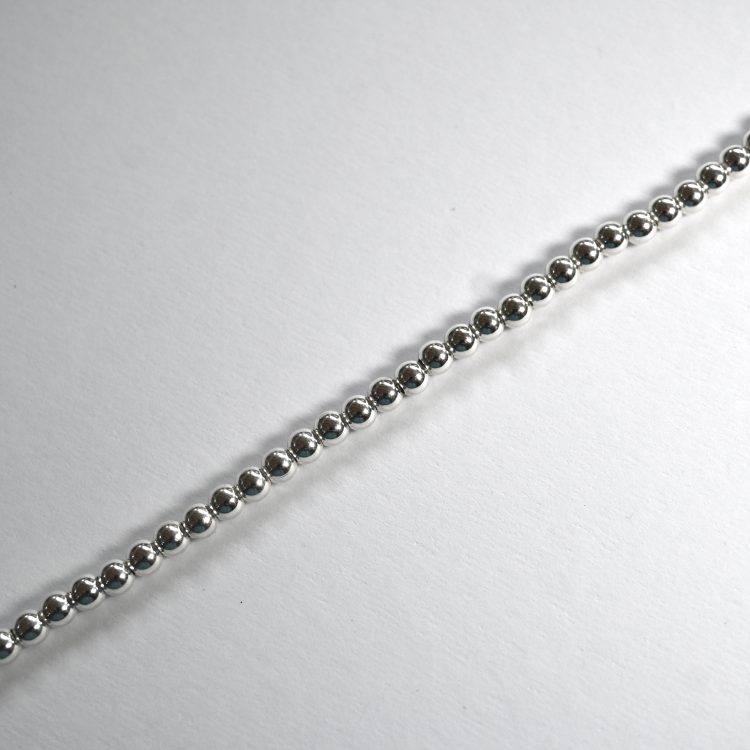 sterling silver flexi ball bracelet - 16.5cm