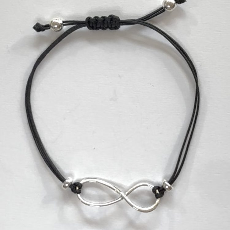 sterling silver infinity symbol fashion bracelet