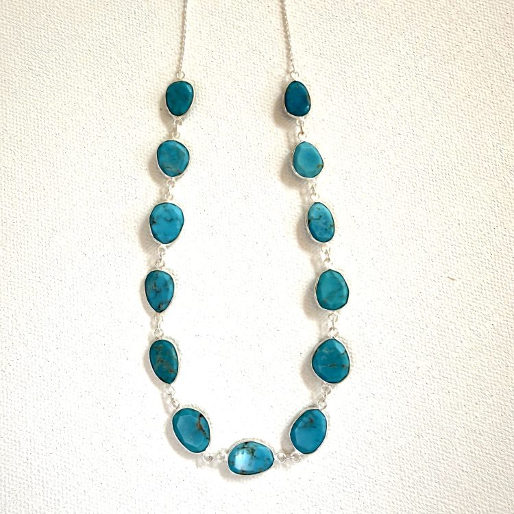 sterling silver and turquoise necklace