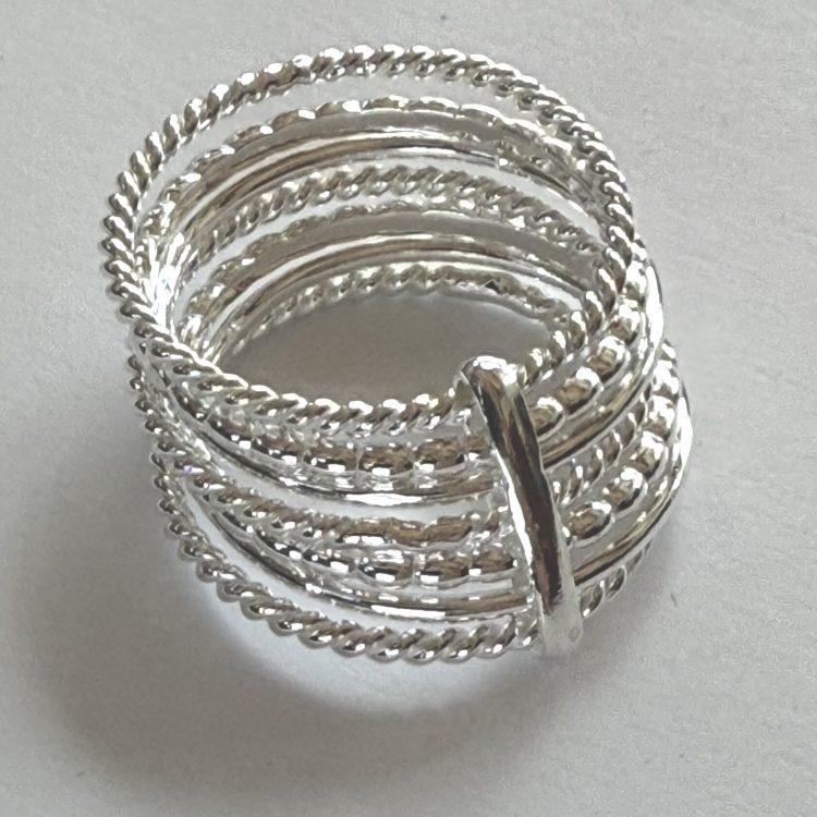 sterling silver 6 in 1 stack rings