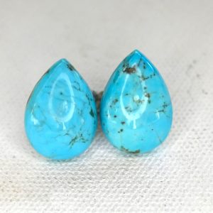 large teardrop turquoise stud earrings