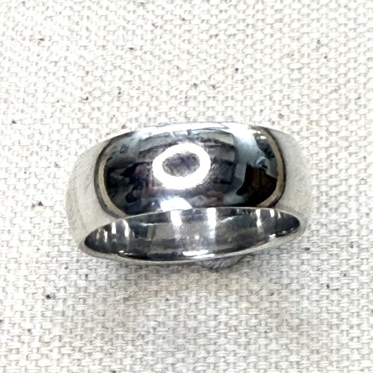 sterling silver wide band ring
